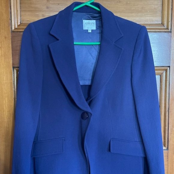 Vintage Armani Collezioni Purple Blazer Wool 6 - Picture 1 of 6
